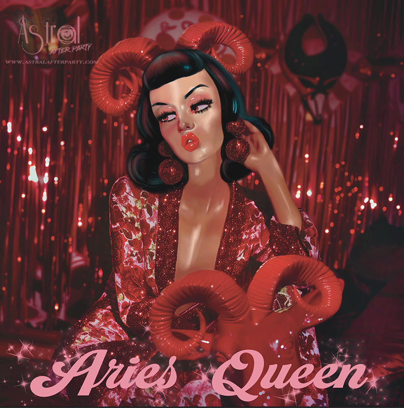 Aries Queen Greetings Card
