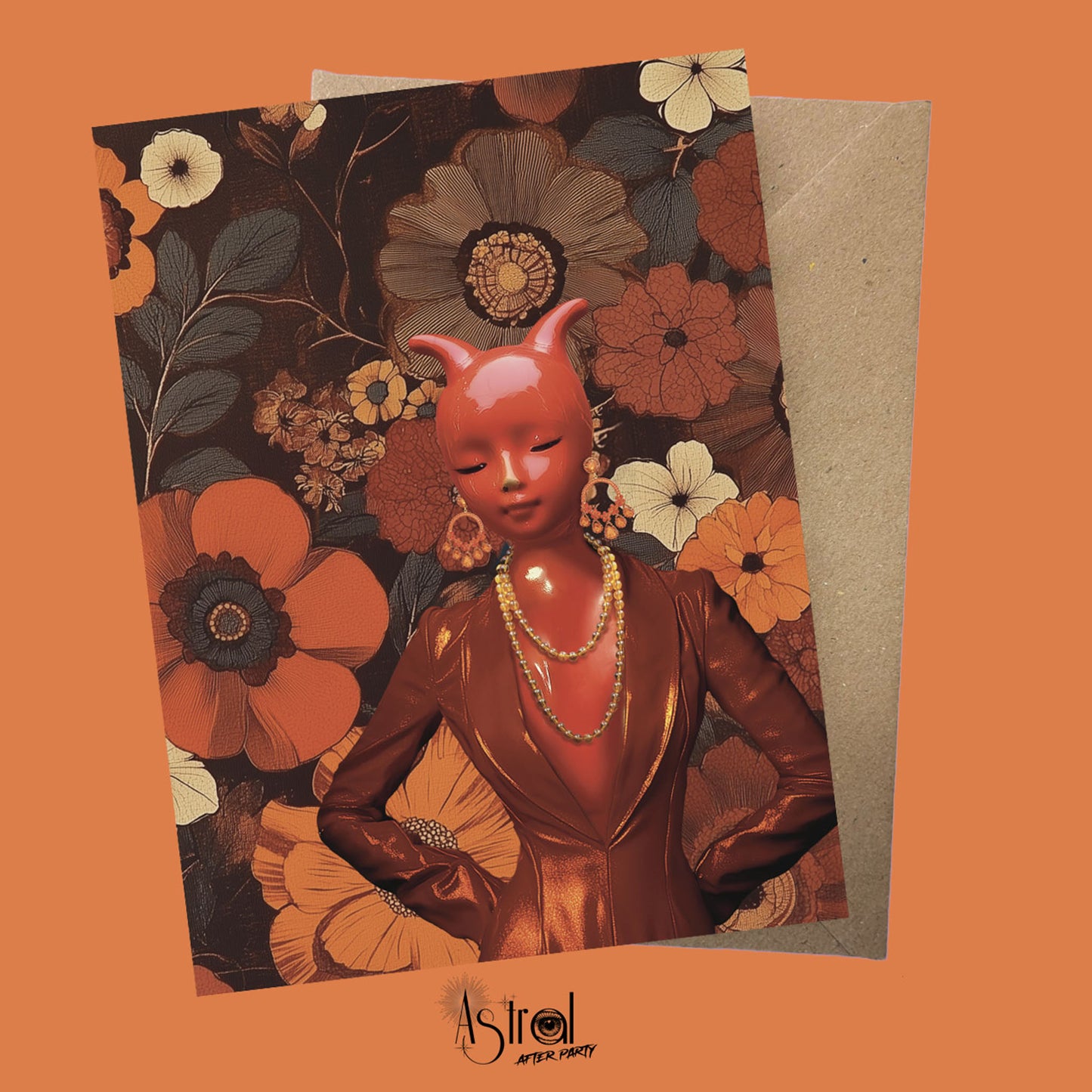 Devilette 1 Greetings Card