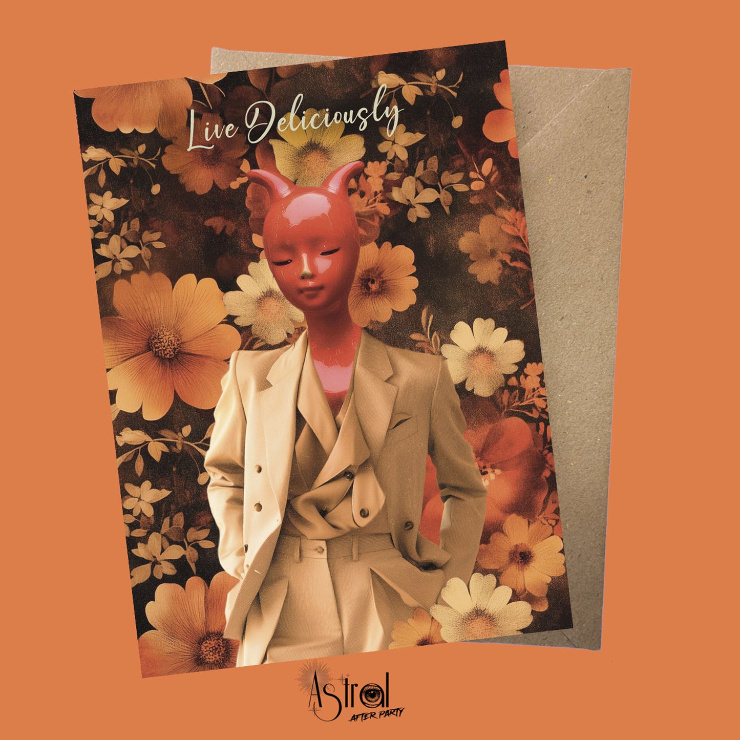 Devilette 2 Greetings Card