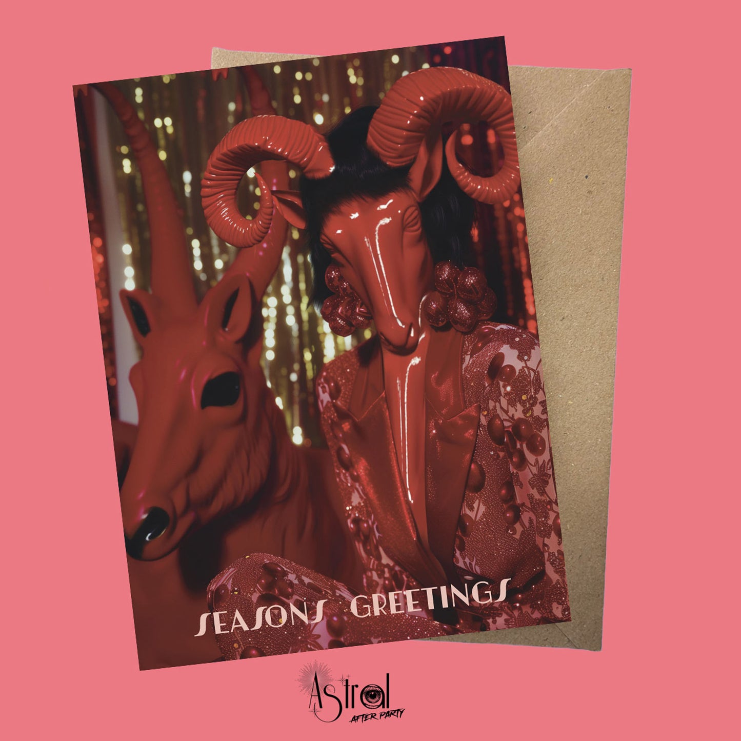 Glitter Devilette 4 Greetings Card