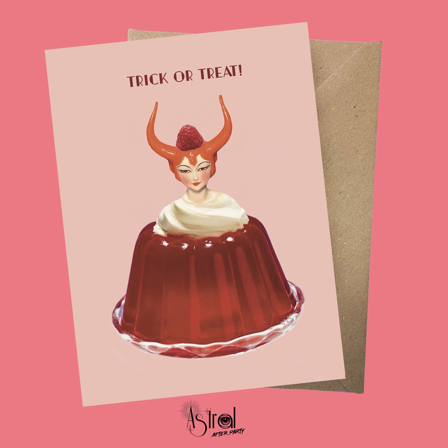 Trick or Treat Jelly Greetings Card