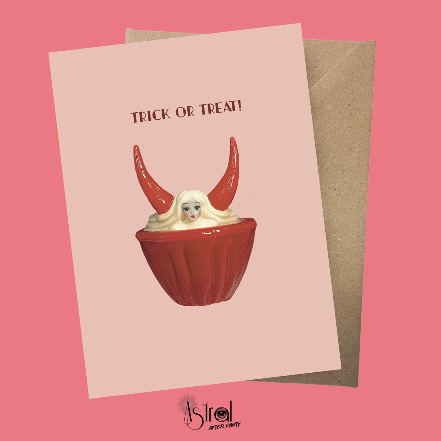 Trick or Treat Candy Greetings Card
