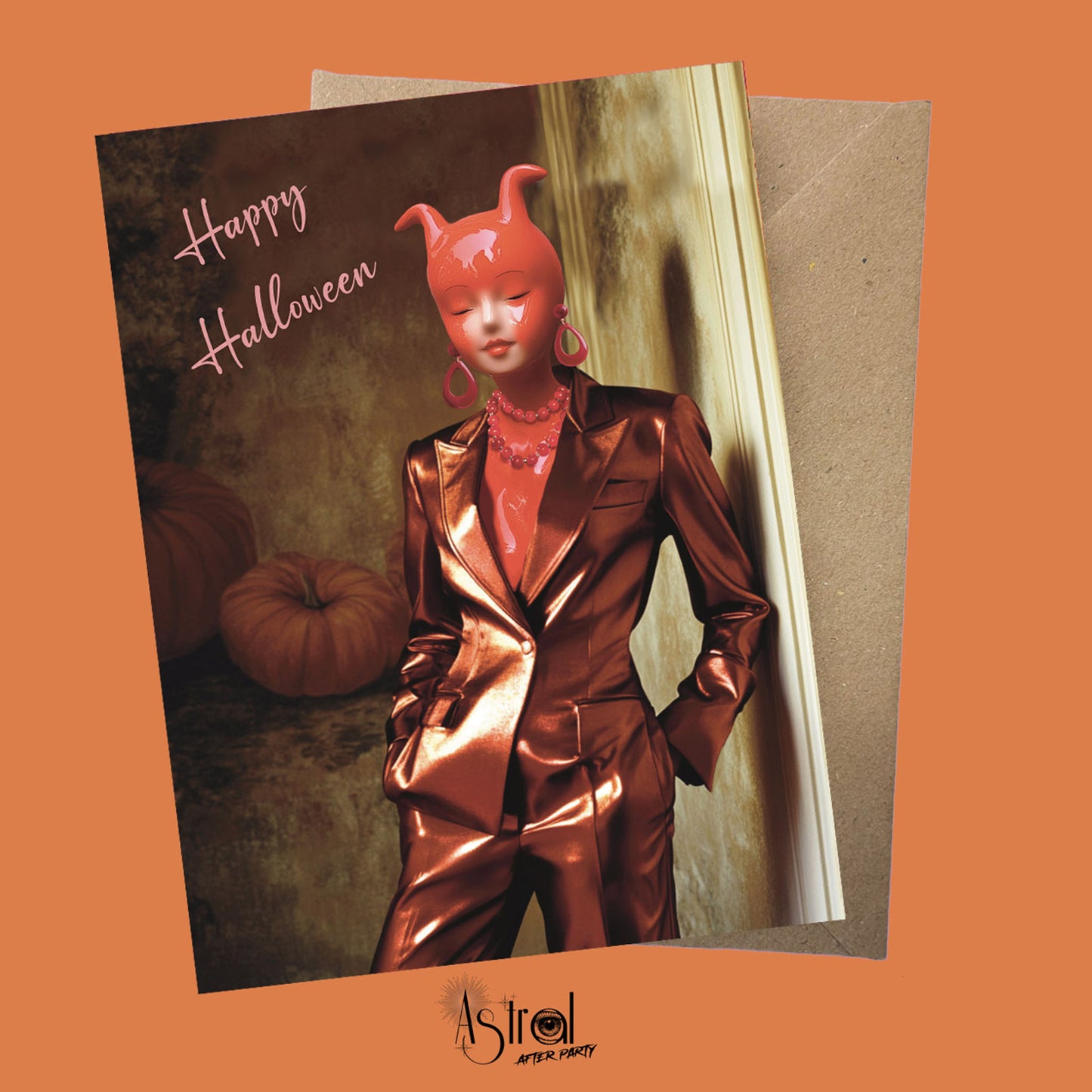 Devilette 4 Greetings Card