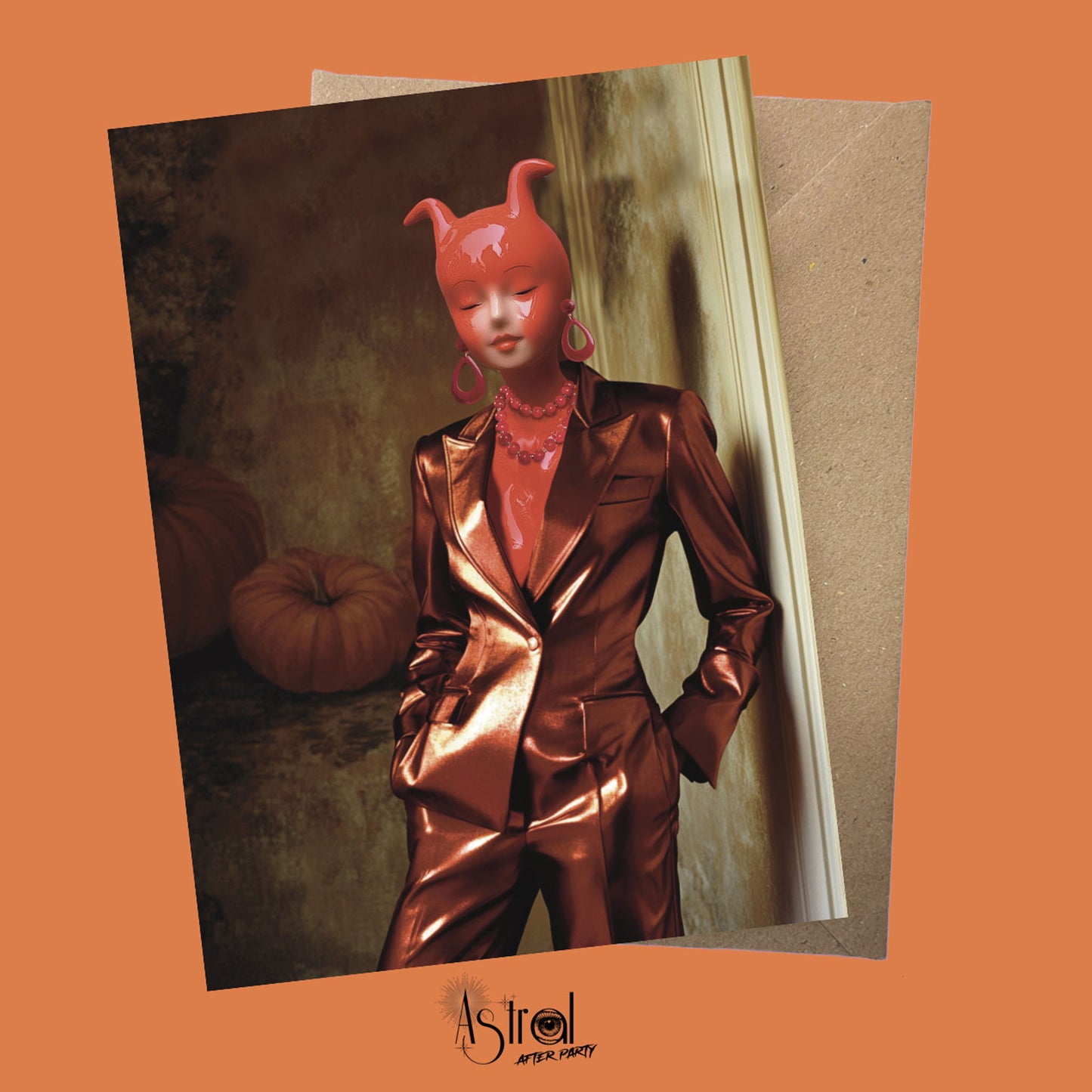 Devilette 4 Greetings Card