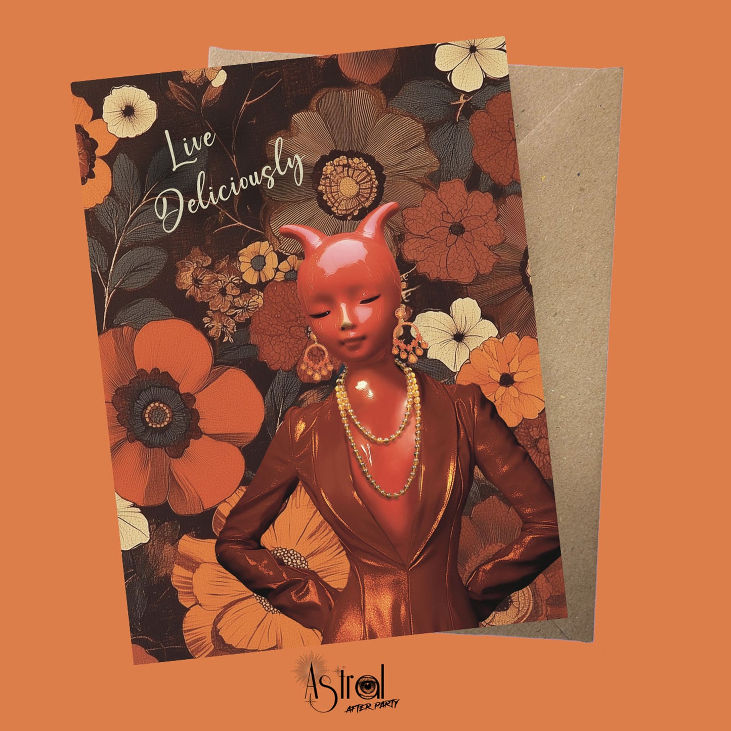 Devilette 1 Greetings Card