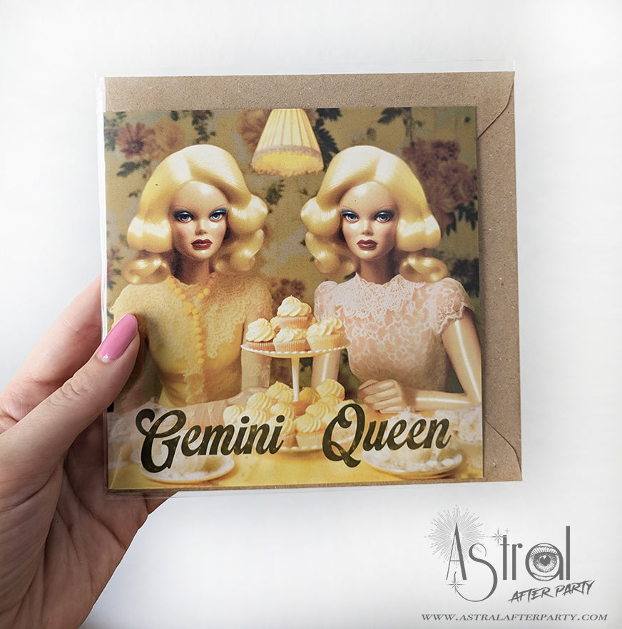 Gemini Queen Greetings Card