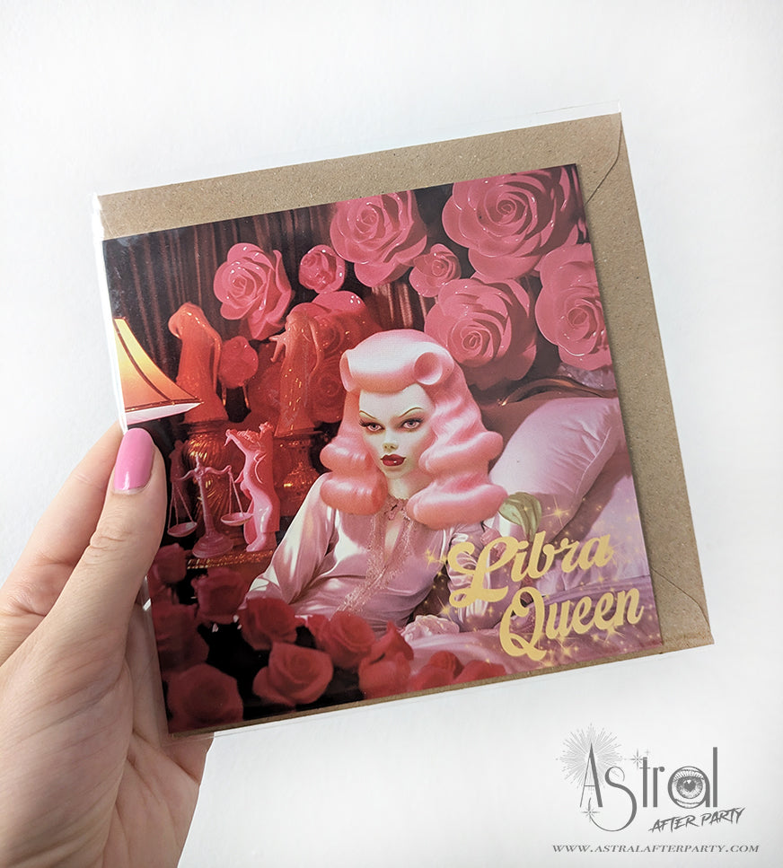 Libra Queen Greetings Card