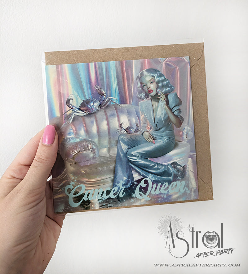Cancer Queen Greetings Card