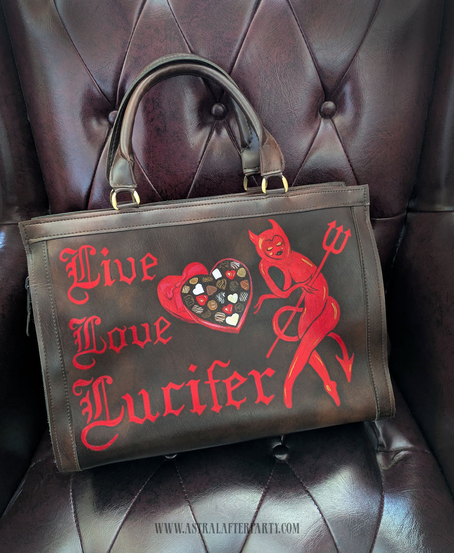Live Love Lucifer Leather Bag