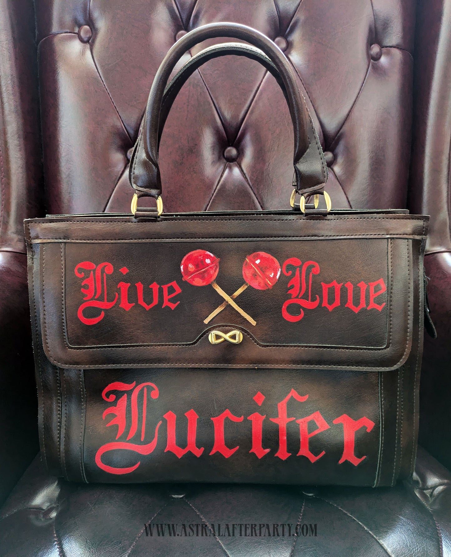 Live Love Lucifer Leather Bag