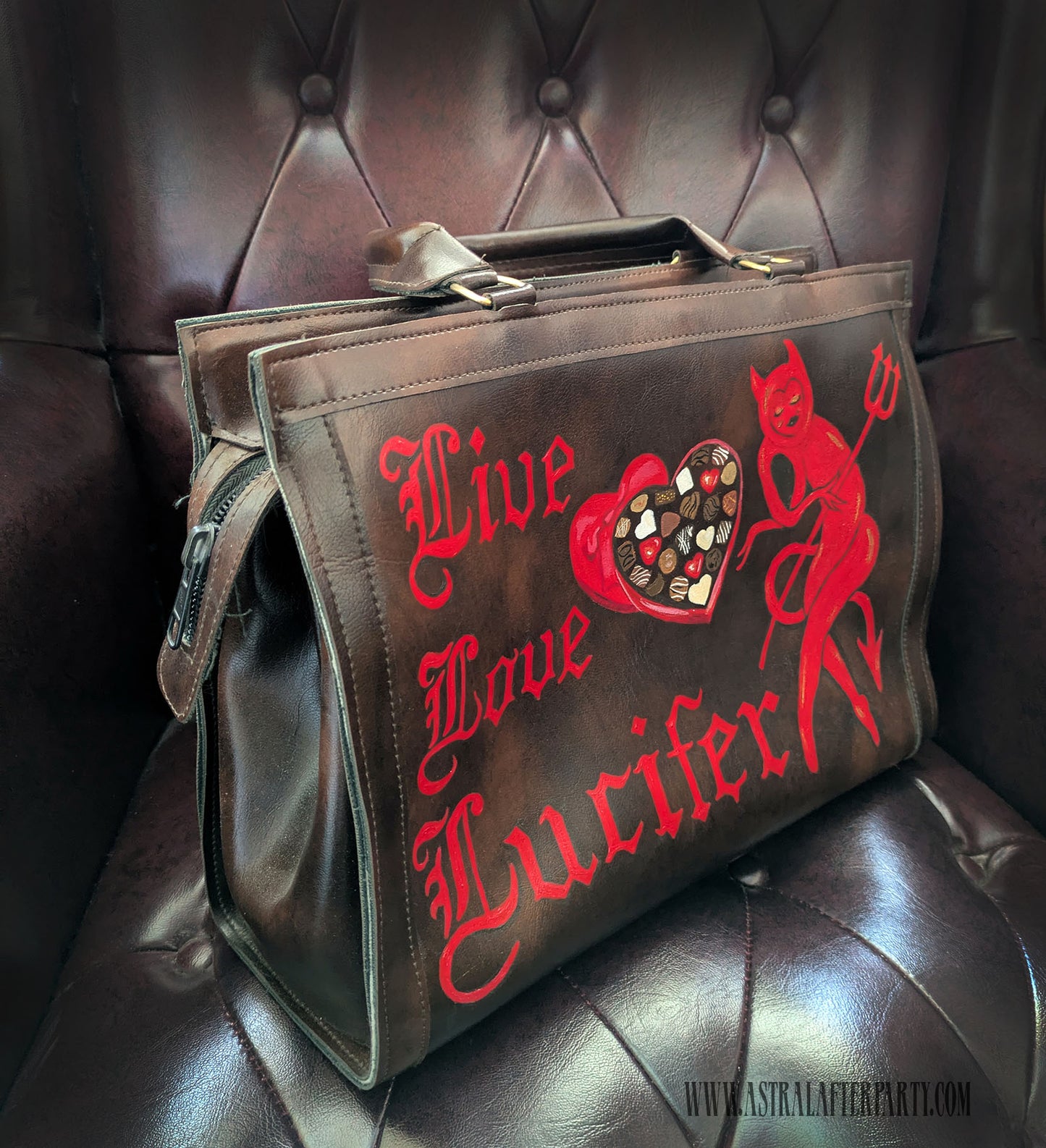 Live Love Lucifer Leather Bag