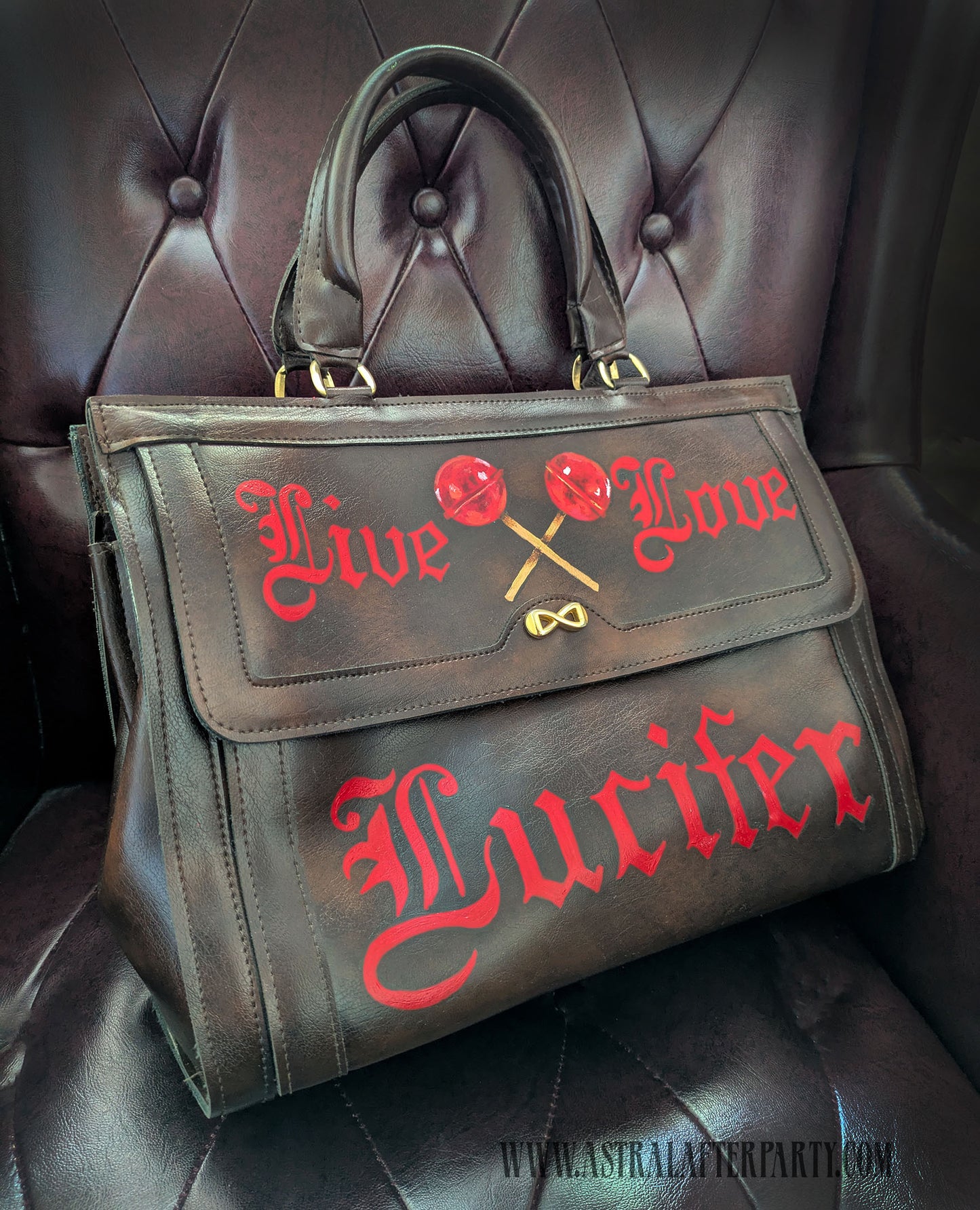 Live Love Lucifer Leather Bag