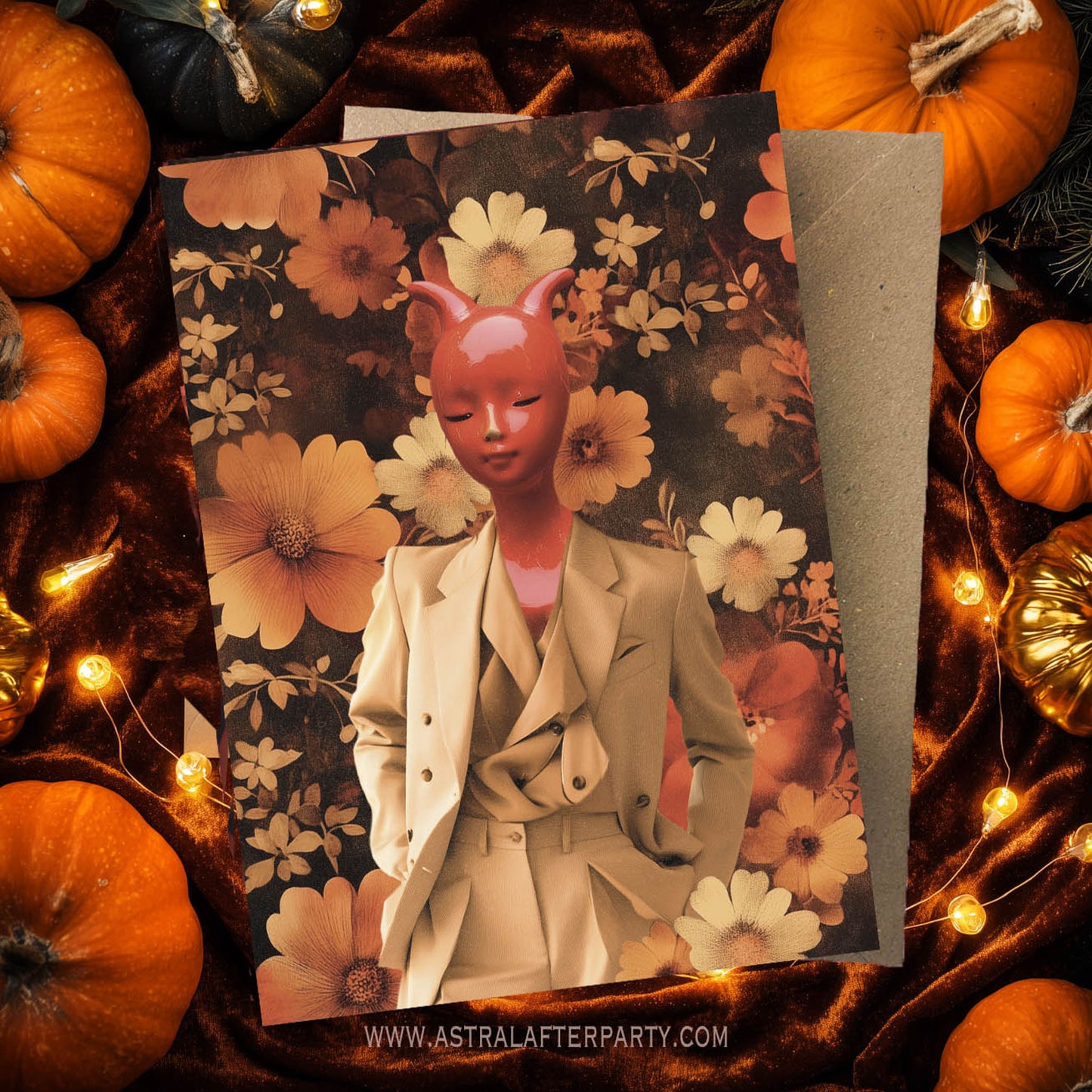 Devilette 2 Greetings Card