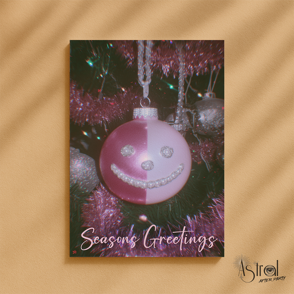 Vintage Bauble 2 Christmas Card