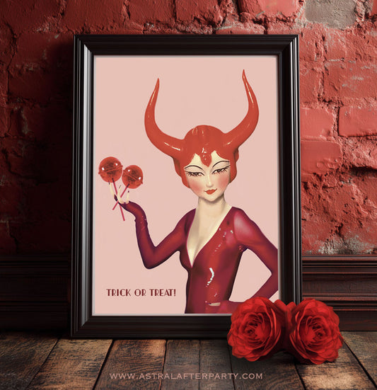 Giclée Fine Art Print - Trick or Treat Lollipop