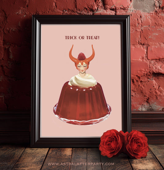 Giclée Fine Art Print - Trick or Treat Devil Jelly