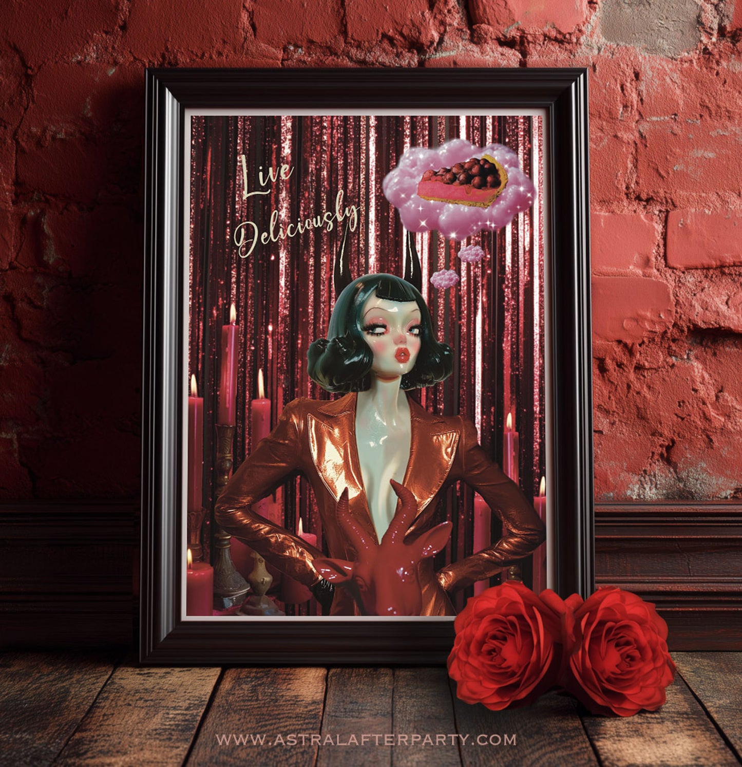Giclée Fine Art Print - Cherry Cheesecake Dreams