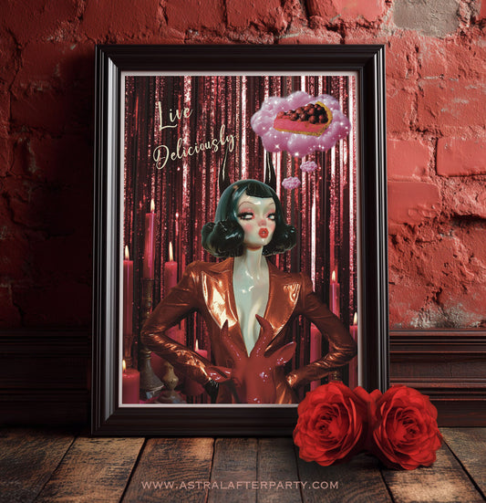 Giclée Fine Art Print - Cherry Cheesecake Dreams