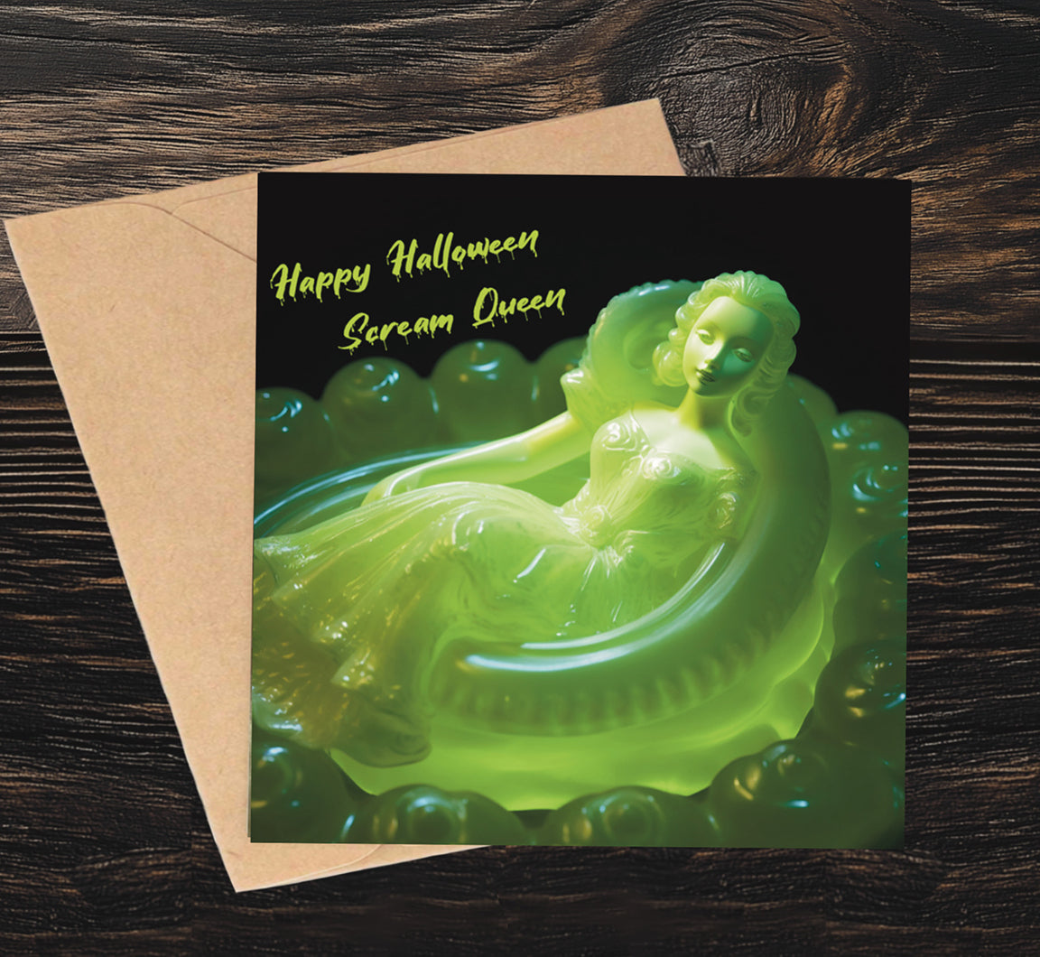 Scream Queen Greetings Card