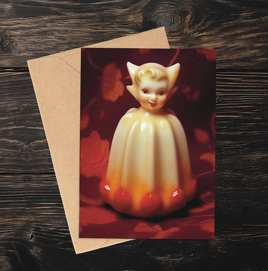 Dessert Devilette Greetings Card