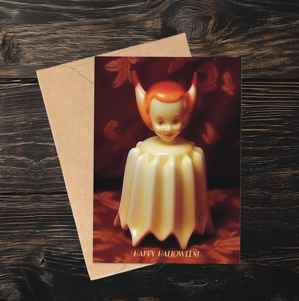 Ceramic Devilette 1 Greetings Card