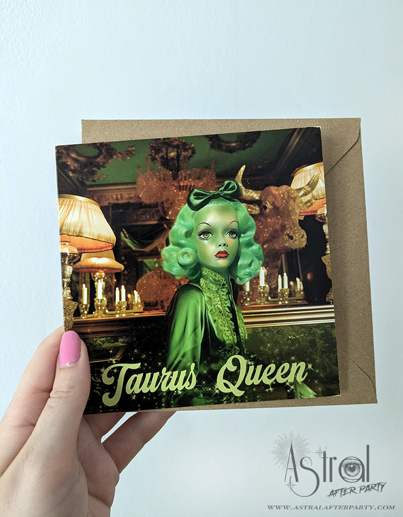 Taurus Queen Greetings Card