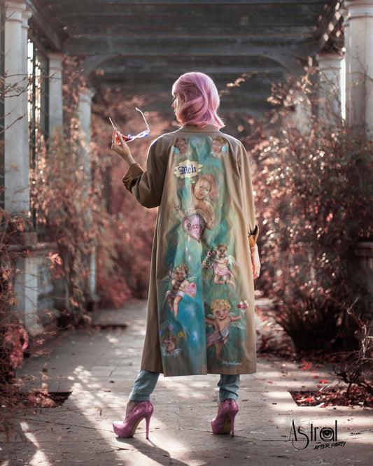 Pastel 'Meh' Burberry Trench Coat