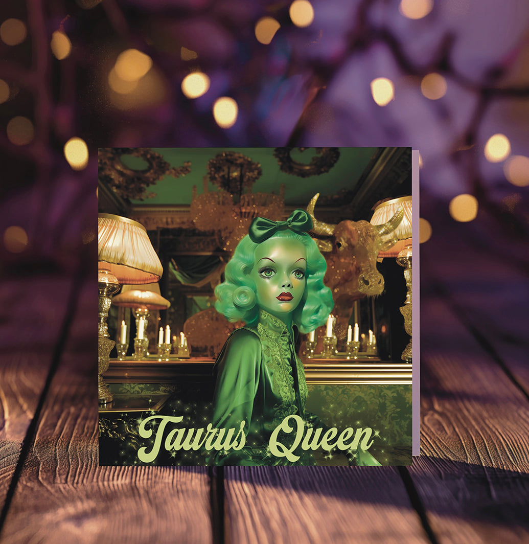 Taurus Queen Greetings Card